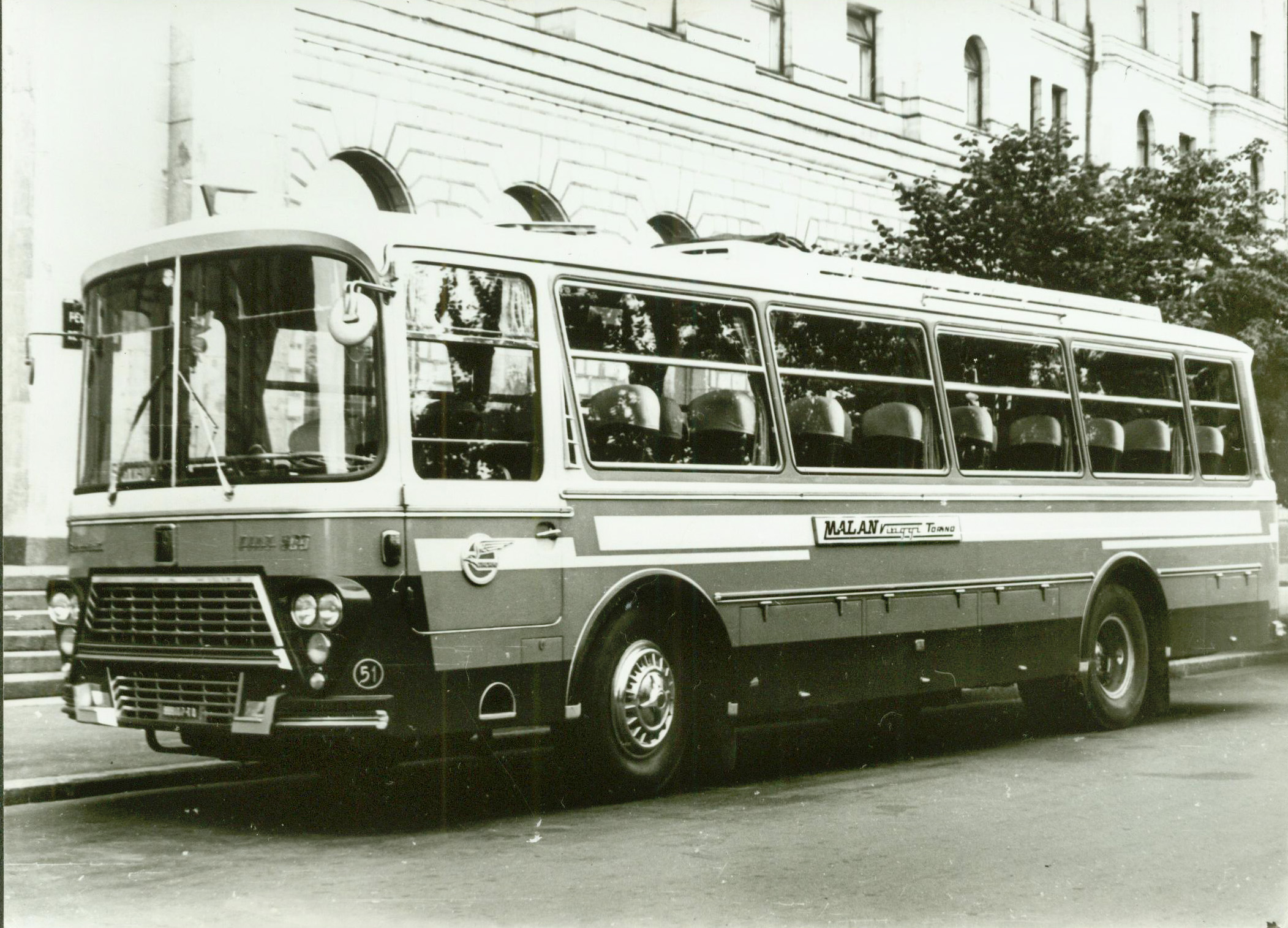 Autobus italiani anni ''50/''80 ripresi a Mosca